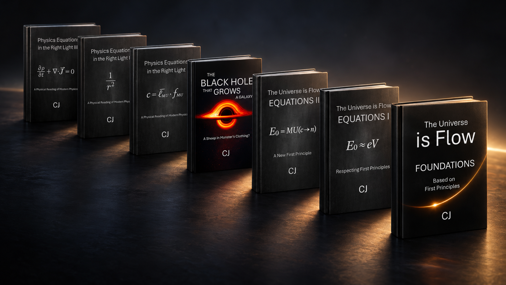 The seven published volumes of The Universe Is Flow and its companion works